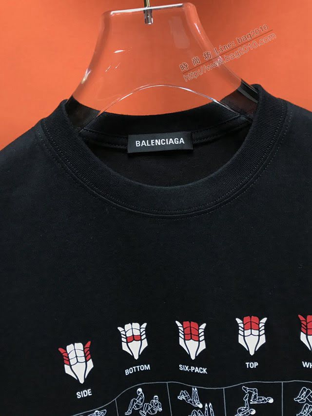 Balenciaga男T恤 2020新款 頂級版本 巴黎世家男短袖衣  tzy2435
